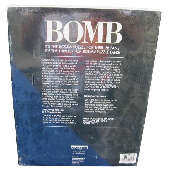 NEW bePuzzled BOMB A Jigsaw Puzzle Thriller Read, Interpret Clues Solve FUN! - Picture 2 of 2